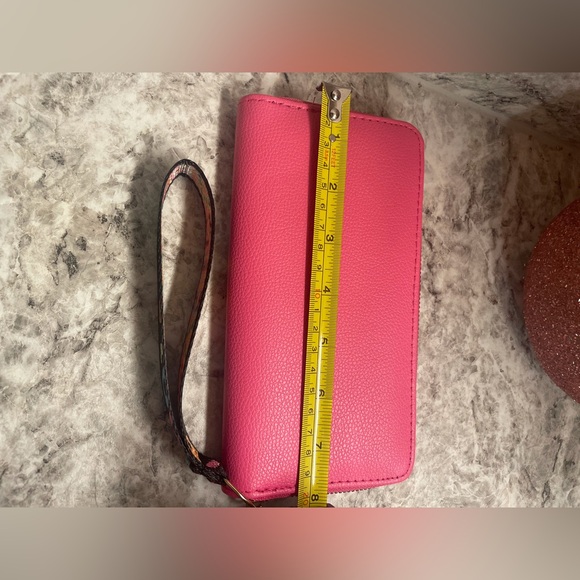 Pink Love Vegan Leather Wristlet - Picture 5 of 6